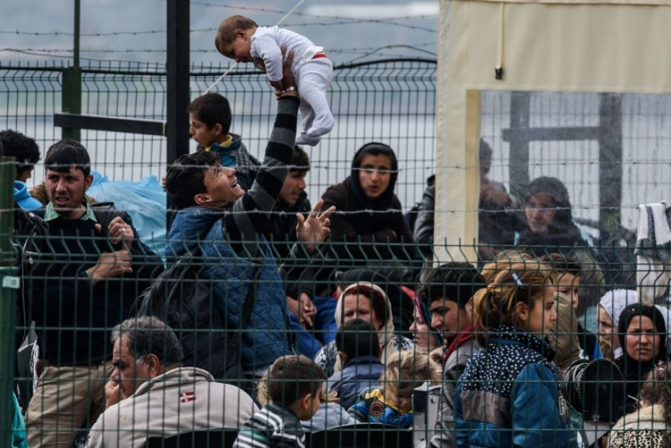 Turkki valmistautuu ensi viikolla ottamaan takaisin pakolaisia Kreikasta. LEHTIKUVA/AFP