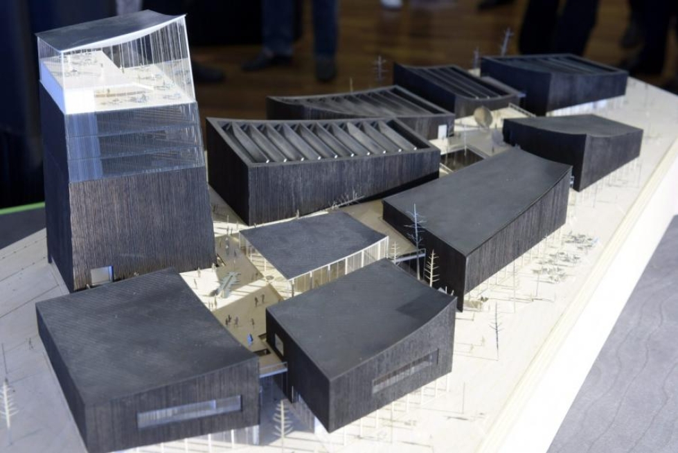 Guggenheim-arkkitehtuurikilpailun voitti tämä ehdotus. Lehtikuva / Heikki Saukkomaa