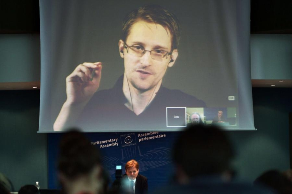 Toimittajat pääsevät kohta tutustumaan tietovuotaja Edward Snowdenin arkistoihin. LEHTIKUVA/AFP