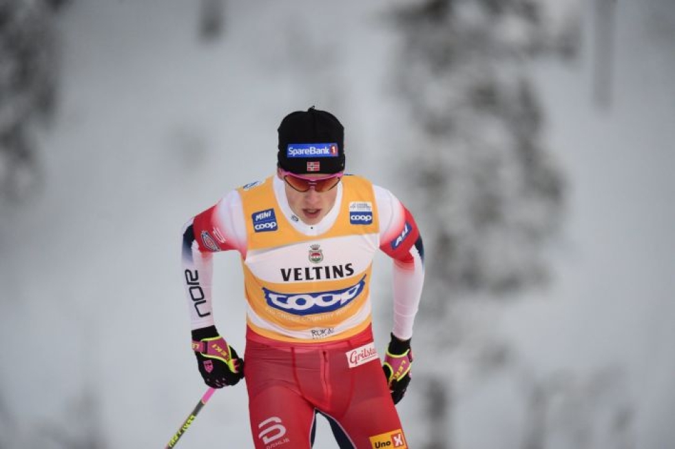Johannes Hösflot Kläbo palasi pitkän harjoitusjakson jälkeen kisoihin maan mestaruuskisoissa Trondheimissa, ja hän haluaa nyt palautua kolmesta ankarasta kilpastartista. LEHTIKUVA / Vesa Moilanen