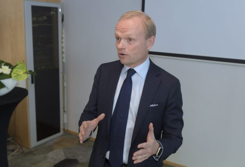 EK:n edustajisto valitsi keskiviikkona odotetusti Pekka Lundmarkin EK:n uudeksi puheenjohtajaksi. LEHTIKUVA/Vesa Moilanen