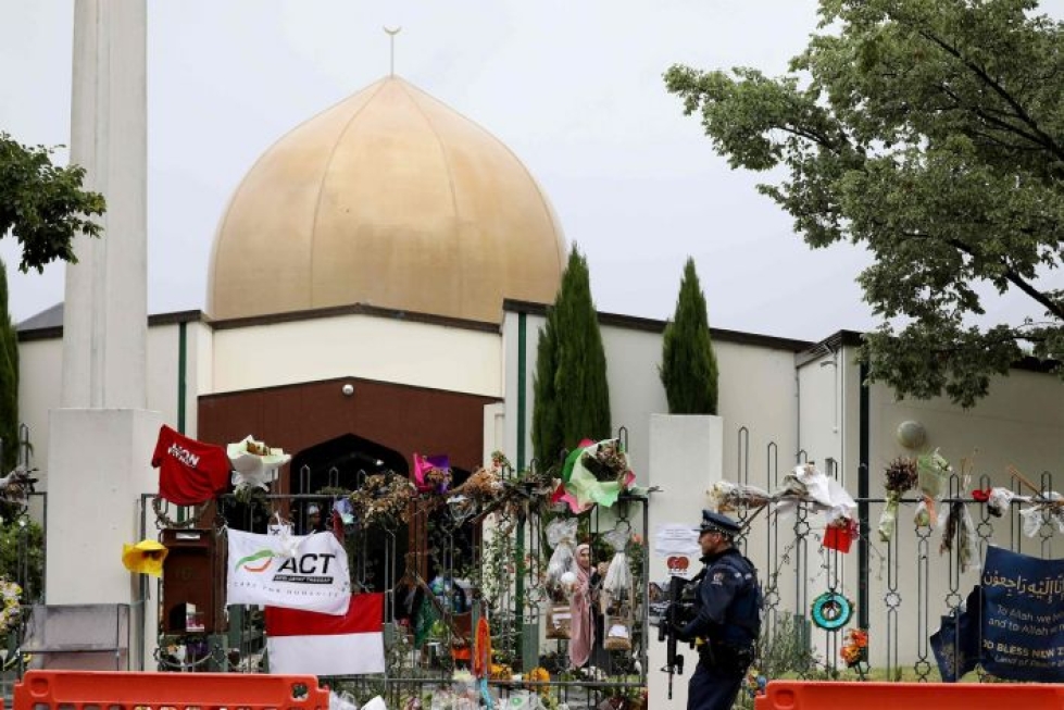 Uuden-Seelannin hallinto on vannonut, ettei iskusta epäilty saa enää tilaisuutta levittää vihapuhettaan. Australialaismiehen epäillään hyökkäneen moskeijaan Christchurchissa maaliskuussa. LEHTIKUVA/AFP