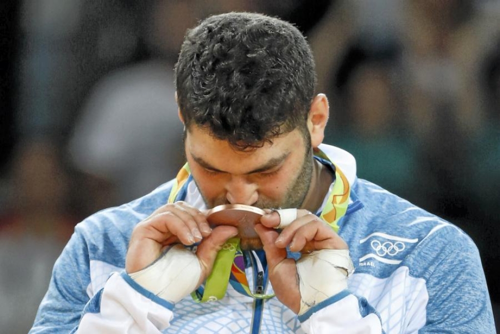 Israelilainen Or Sasson voitti judon 100-kiloisten miesten ottelussa pronssia.