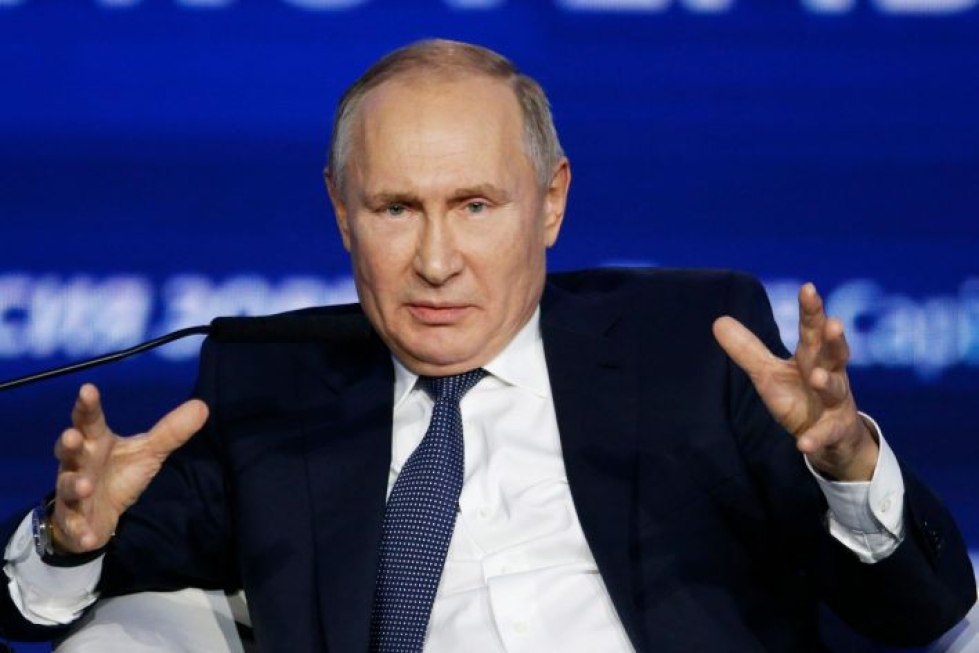 Pariisissa pidettävän kokouksen yhteydessä Venäjän presidentin Vladimir Putinin on myös määrä neuvotella kahden kesken Ukrainan presidentin Volodymyr Zelenskyin kanssa. LEHTIKUVA/AFP