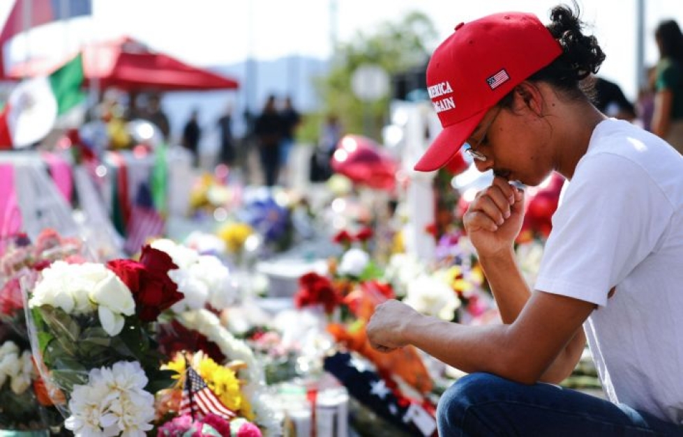 El Pason ja Daytonin joukkoampumisissa kuoli 32 ihmistä. LEHTIKUVA/AFP