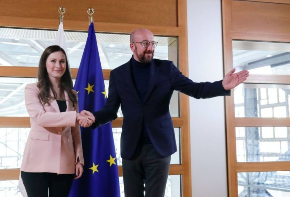 EU:n valtionpäämiesten kokouksen eli Eurooppa-neuvoston puheenjohtaja Charles Michel vastaanotti Suomen pääministerin Sanna Marinin viime viikolla Brysselissä.