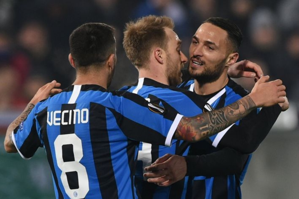 Inter saattaa joutua pelaamaan tyhjille katsomoille. Lehtikuva/AFP