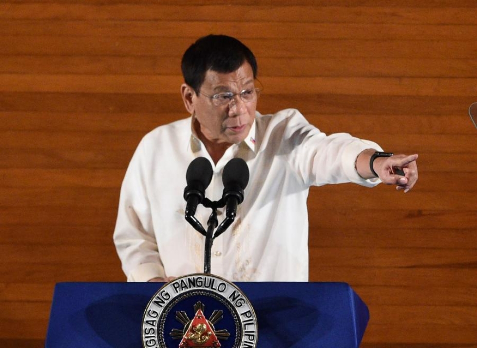 Filippiinien presidentiltä Rodrigo Dutertelta ei liikene tapaamisaikaa YK:n pääsihteerille Ban Ki-moonille. LEHTIKUVA/AFP