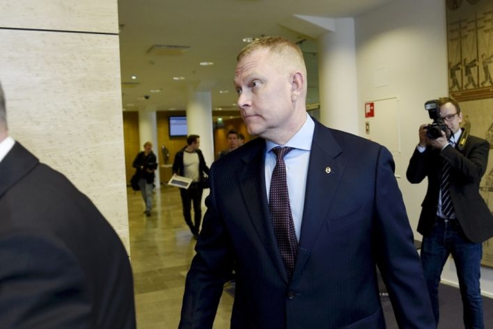 Karjalan lennoston entinen komentaja Markus Päiviö Helsingin hovioikeudessa 2. toukokuuta 2019.