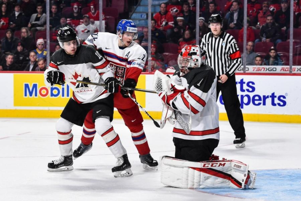 Kotijoukkue Kanada kaatoi Tshekin maalein 5–3. LEHTIKUVA/AFP