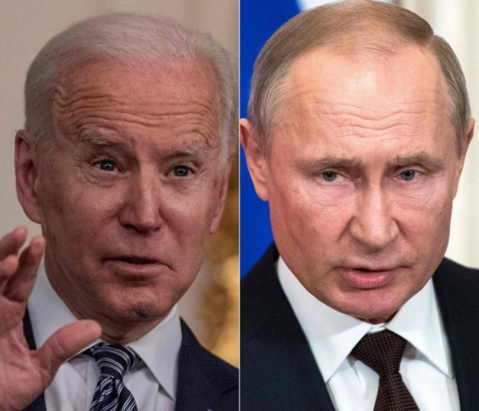 Yhdysvaltain presidentti Joe Biden toivoo tapaavansa Venäjän presidentin Vladimir Putinin Euroopan-matkallaan kesäkuussa. LEHTIKUVA / AFP