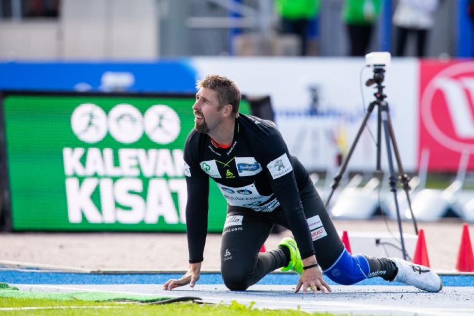 Antti Ruuskanen Kalevan kisoissa kesällä 2019.