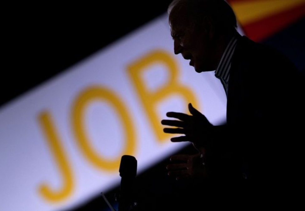 Työpaikkoja syntyi selvästi enemmän kuin mitä ennalta odotettiin. Lehtikuva/AFP