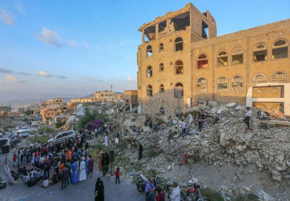 Jemenin sota on muodostunut maailman pahimmaksi humanitaariseksi kriisiksi. Lehtikuva/AFP