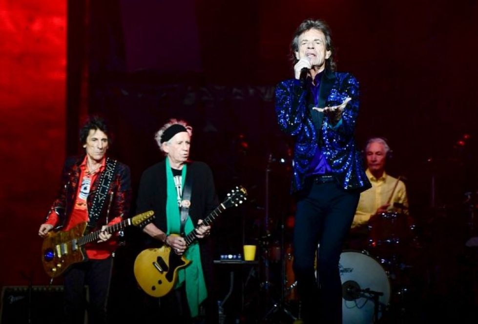 Lääkärien mukaan laulaja Mick Jagger ei ole tällä hetkellä kiertuekunnossa, bändi kertoi. Lehtikuva/AFP