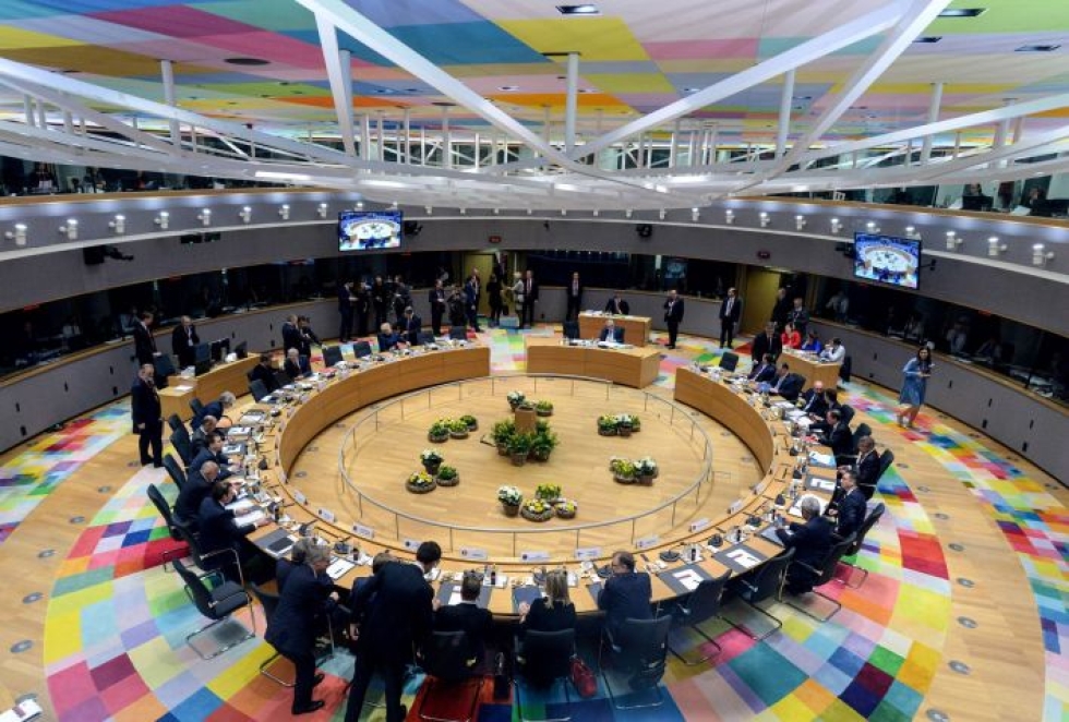 EU sitoutuu tekemään päätöksen lisäajasta 29. maaliskuuta mennessä.  LEHTIKUVA/AFP