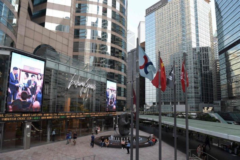 Hongkongin pörssin mukaan kauppa yhdistäisi perinteiset läntiset ja nousevat itäiset finanssimarkkinat. LEHTIKUVA/AFP