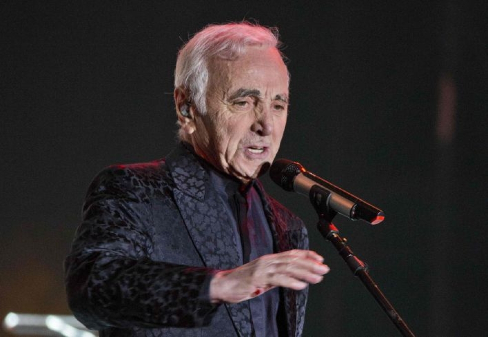 Charles Aznavour oli tunnustettu chansonin tulkki. LEHTIKUVA / AFP