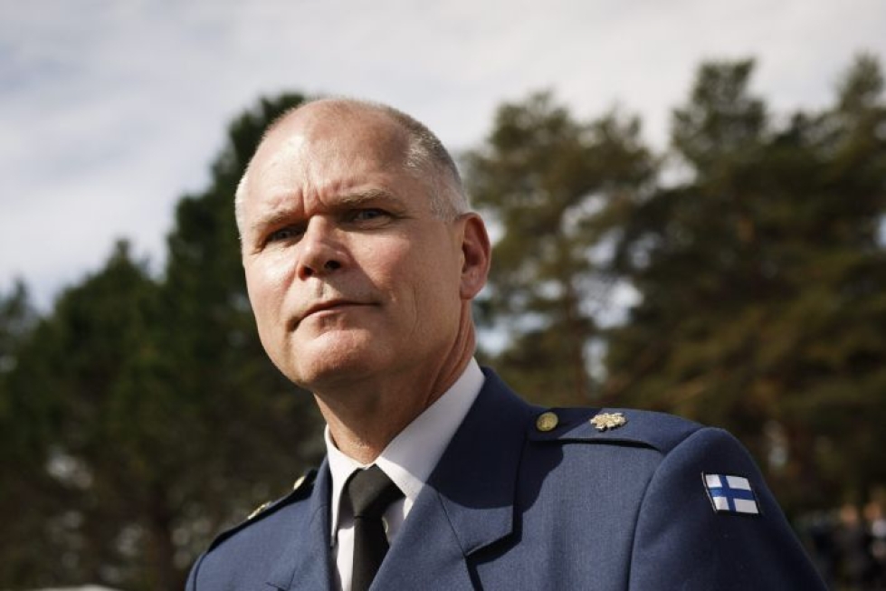 Nykyisen komentajan Jarmo Lindbergin viisivuotiskausi päättyy heinäkuun lopussa. Hän ei tavoitellut jatkoa virkaan, vaan jää reserviin elokuun alusta.  LEHTIKUVA / RONI REKOMAA