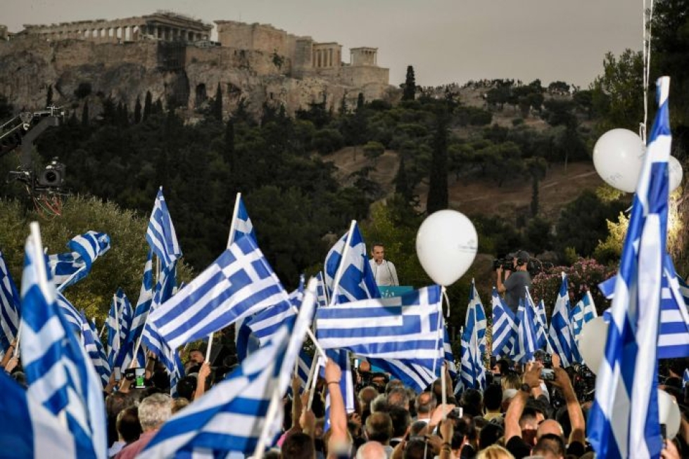 Kreikka on saamassa uuden parlamentin. LEHTIKUVA/AFP