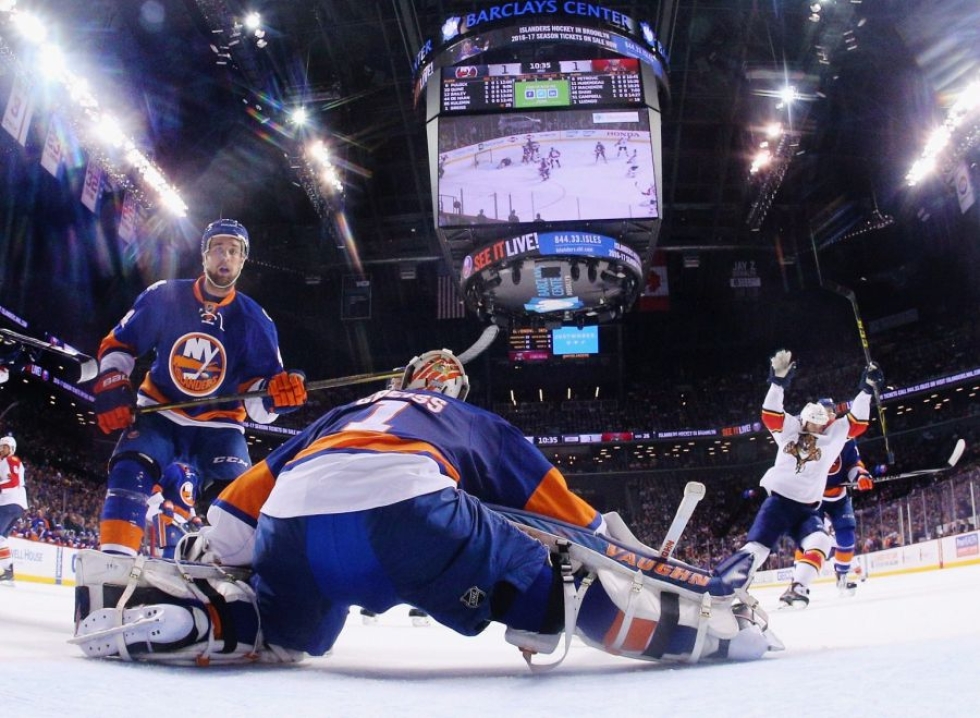 Florida venyi niukkaan voittoon New York Islandersista. LEHTIKUVA/AFP
