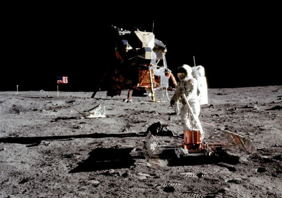 Neil Armstrong otti tämän kuvan Kuussa 21. heinäkuuta vuonna 1969. Kuumatka on dokumentoitu hyvin tarkasti.