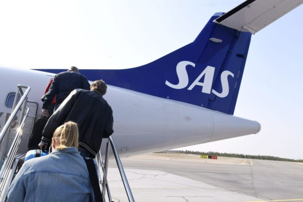 SAS kertoo, että Ruotsin ja Tanskan hallitukset ovat sopineet lisäävänsä rahoitustaan yhtiölle. Lehtikuva / Heikki Saukkomaa