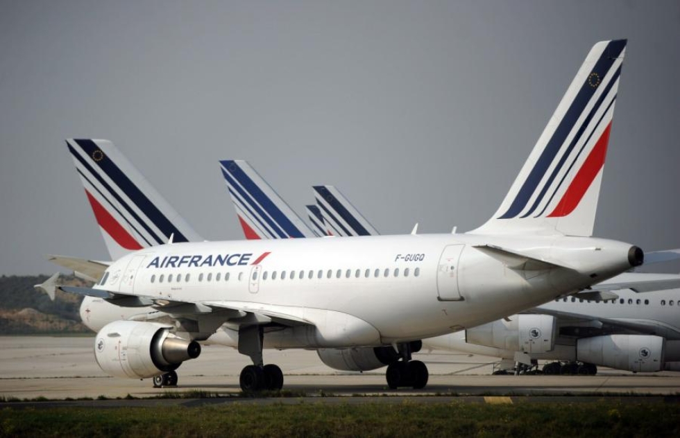 Air Francen mukaan yhtiö pystyy kuitenkin lentämään yli 80 prosenttia lennoistaan lakon aikana. LEHTIKUVA/AFP