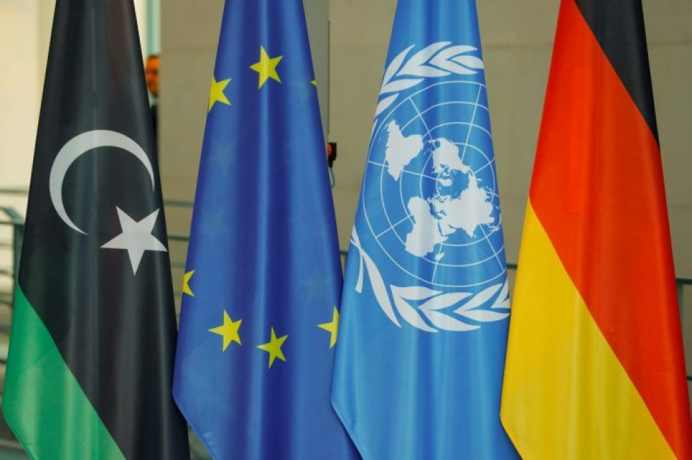 Sotilaskomitean muodostamisesta sovittiin viime viikonloppuna pidetyssä Libya-huippukokouksessa Berliinissä. LEHTIKUVA / AFP