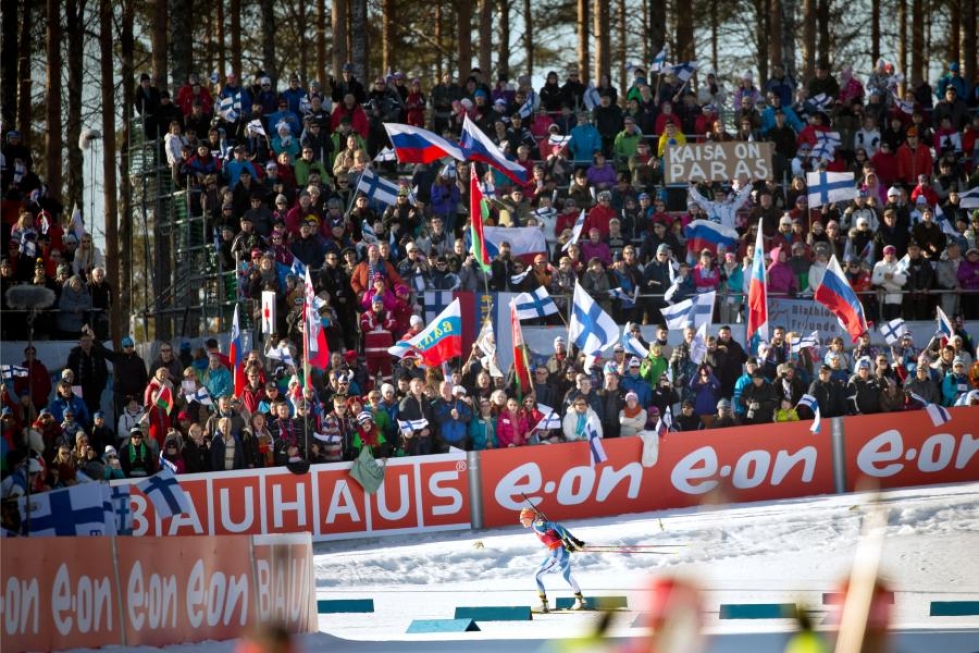 Kuva vuoden 2015 maailmanmestaruuskisoista Kontiolahdelta.