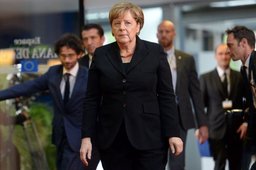 EU:n puolustusyhteistyö olisi Merkelin mukaan täydentävää sotilasliitto Natolle. LEHTIKUVA / AFP