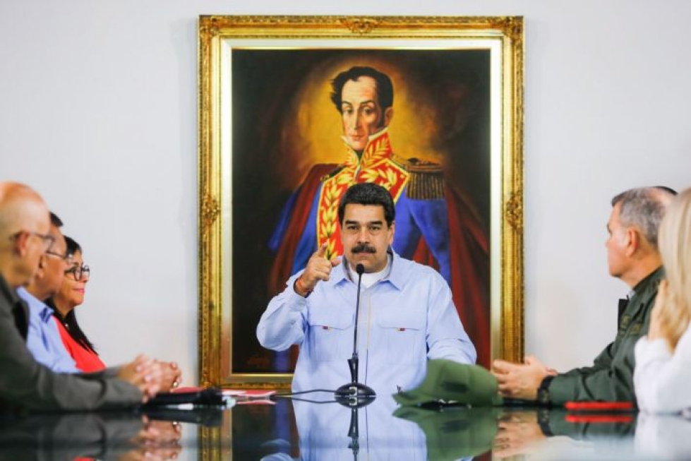 Komentajan mukaan Maduron hallinto käyttää huumekauppaa rikastuakseen ja tekee yhteistyötä järjestäytyneen rikollisuuden kanssa. LEHTIKUVA / AFP