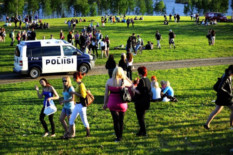 Laulurinne on jo vuosia ollut joensuulaisten nuorten suosikkijuhlapaikkoja. Kuva vuodelta 2011.