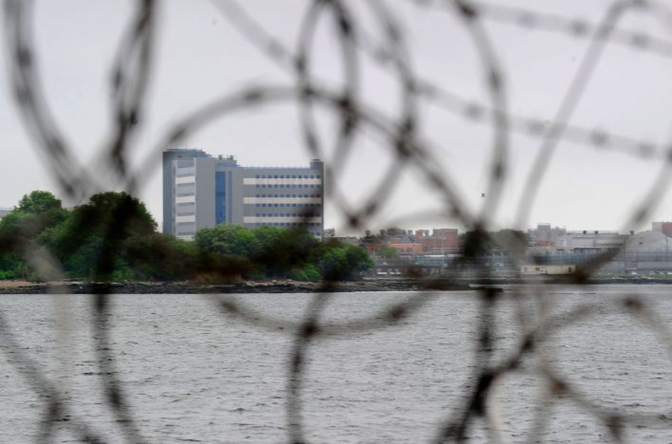 Rikers on yksi Yhdysvaltain tunnetuimmista vankiloista. Lehtikuva/AFP