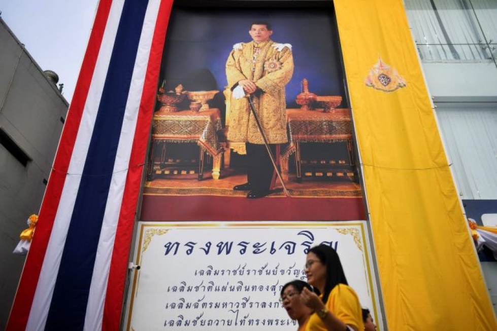 Maha Vajiralongkorn on toiminut maansa hallitsijana isänsä kuoltua vuonna 2016. LEHTIKUVA/AFP