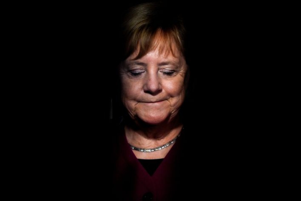 Hessenin vaaleja pidetään merkittävänä testinä sekä Saksan liittokanslerin Angela Merkelin että hänen huojuvan hallituksensa kohtalolle. LEHTIKUVA / AFP