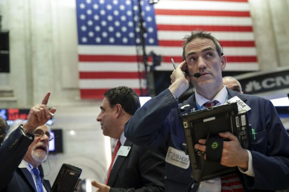 New Yorkissa viimeiset pörssipäivät ennen joulua ovat olleet myrskyisiä. Lehtikuva / AFP