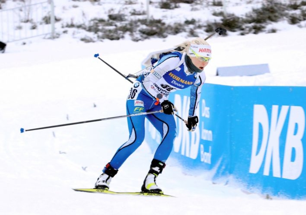 Mari Eder kilpaili Kontiolahdella maailmancupissa maaliskuun puolessavälissä.