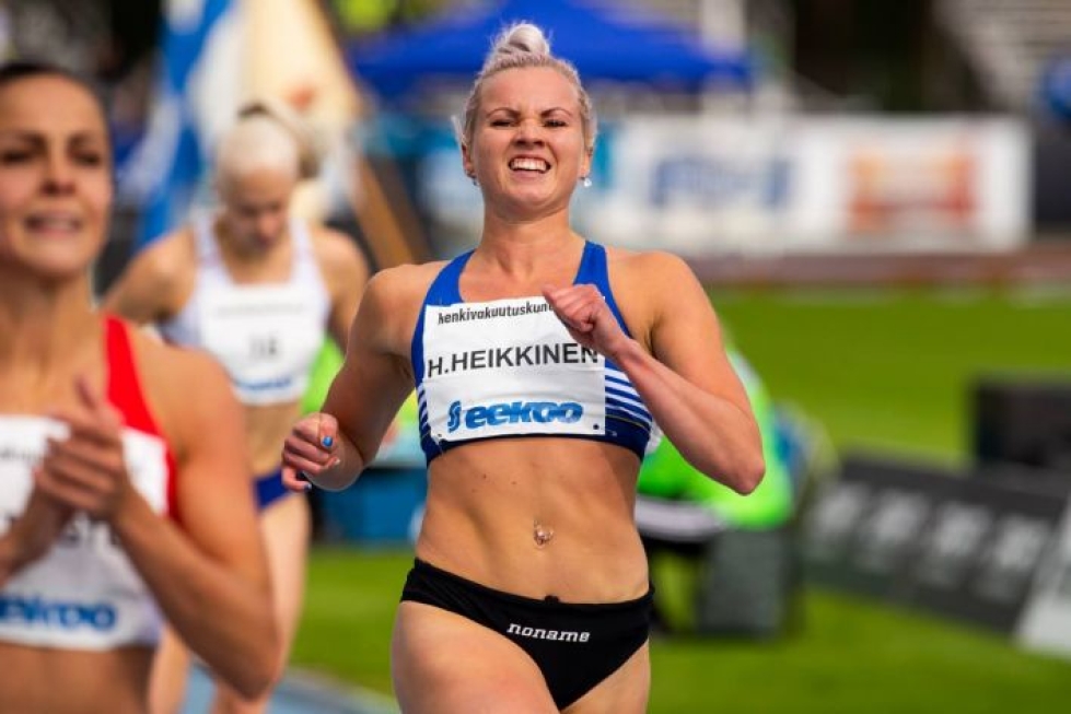 Hertta Heikkinen palasi lauantaina radalle rikkonaisen kesän jälkeen. Arkistokuva.
