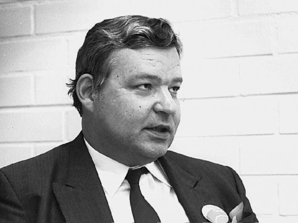 Entinen ministeri ja Eka-Yhtymän pääjohtaja Eero Rantala on kuollut. Kuvassa Rantala pääjohtajakaudellaan vuonna 1988.