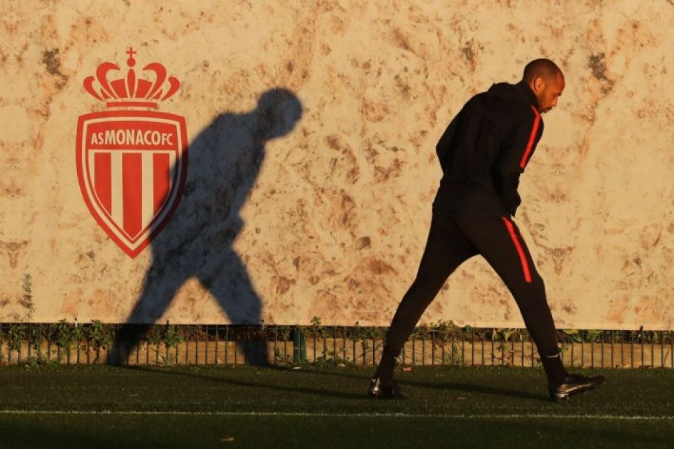 Thierry Henryn päävalmentajajakson aikana Monaco on voittanut vain kaksi Ranskan liigan ottelua kahdeksasta. LEHTIKUVA/AFP