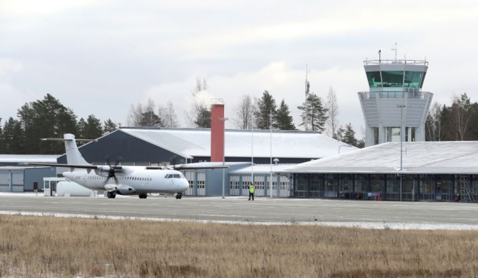 Arkistokuva Joensuun lentoasemalta vuodelta 2019.