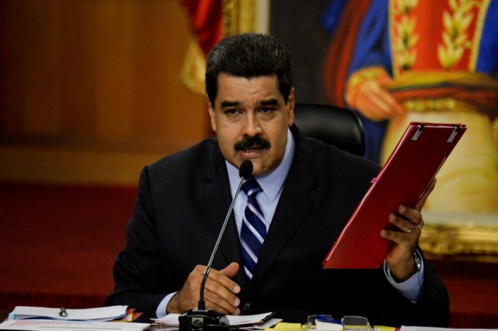 Venezuelan presidentti Nicolas Maduro on joutunut yhä jyrkempään kiistaan maan parlamentin kanssa. LEHTIKUVA/AFP