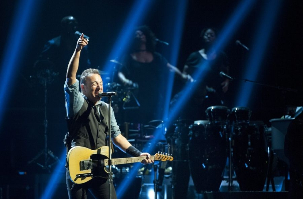 Muusikko Bruce Springsteen protestoi sukupuolivähemmistöjä syrjivänä pidettyä lakimuutosta Pohjois-Carolinassa Yhdysvalloissa peruuttamalla konserttinsa alueella. LEHTIKUVA / Arto Takala
