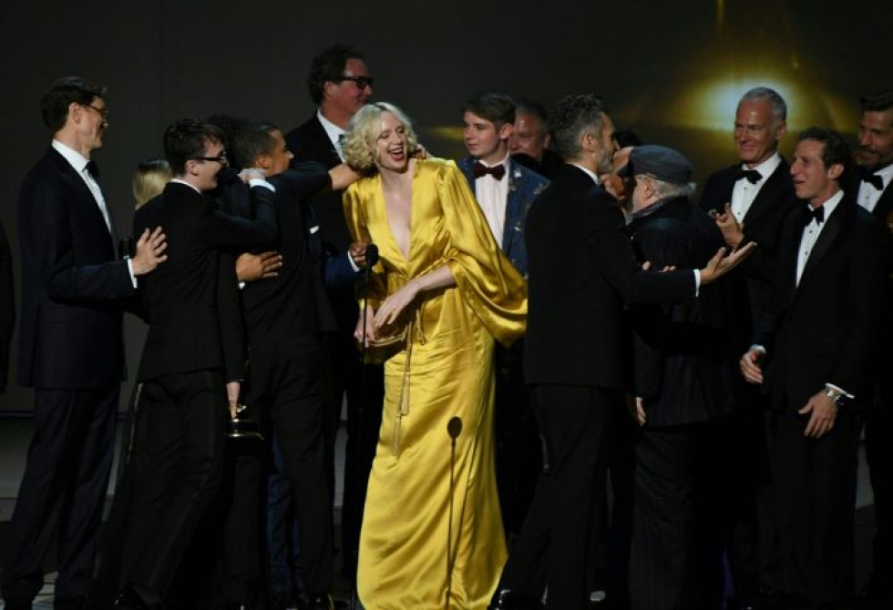 HBO:n hittisarja sai Emmy-gaalan tärkeimmän palkinnon nyt kolmatta kertaa. LEHTIKUVA/AFP