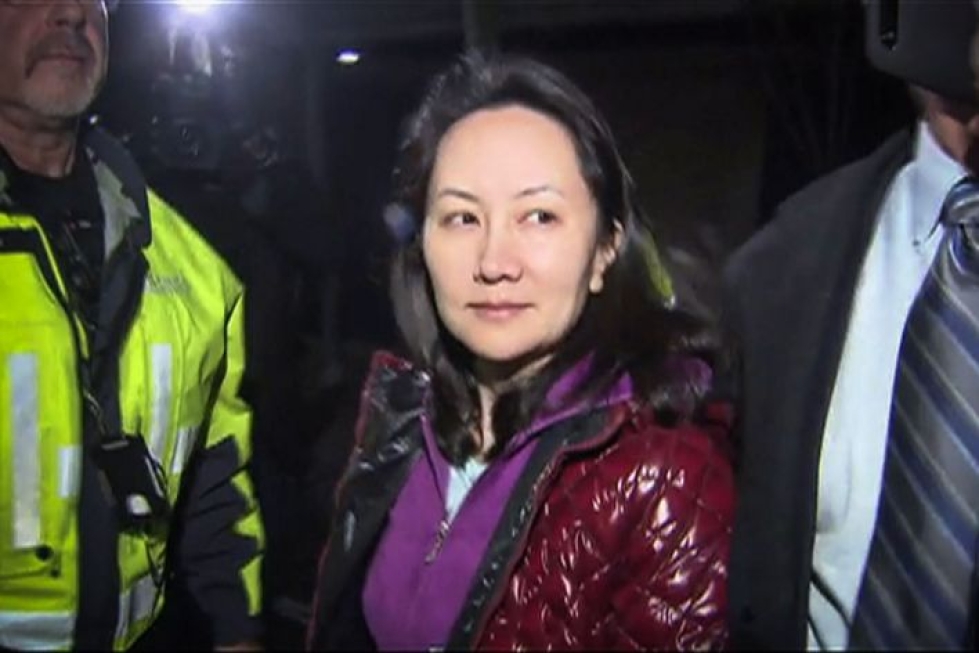 Kanada pidätti joulukuussa Huawein talousjohtaja Meng Wanzhoun Yhdysvaltojen pyynnöstä. LEHTIKUVA / AFP