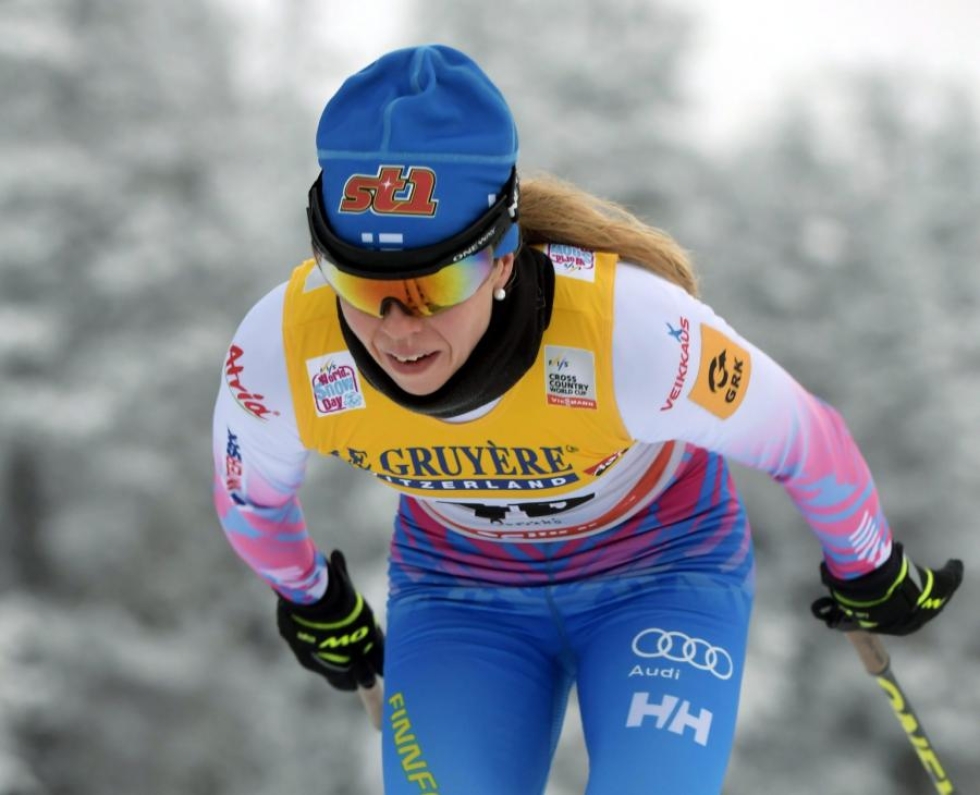 Laura Mononen avitti Suomen toiseksi. LEHTIKUVA / MARKKU ULANDER