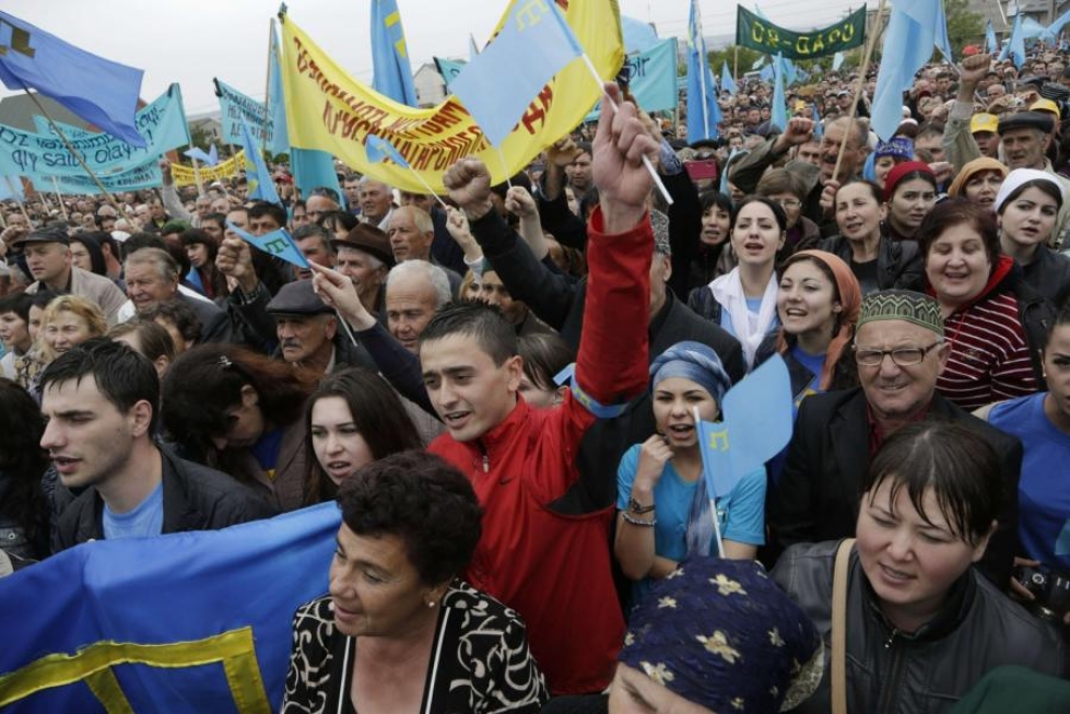 Amnestyn mukaan Venäjä on yrittänyt hiljentää tataarit. LEHTIKUVA/AFP