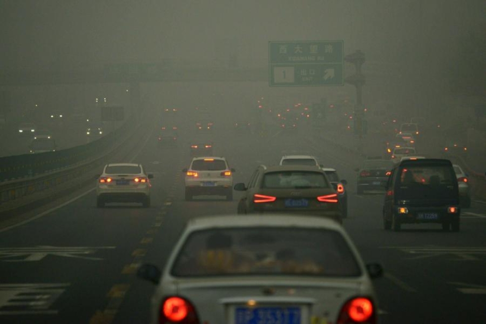 Savusumua Pekingissä viime vuoden lopulla. LEHTIKUVA/AFP