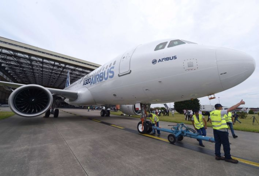 Tuotannon laajentaminen koskee Airbusin tehdasta Mobilessa Alabamassa. LEHTIKUVA/AFP